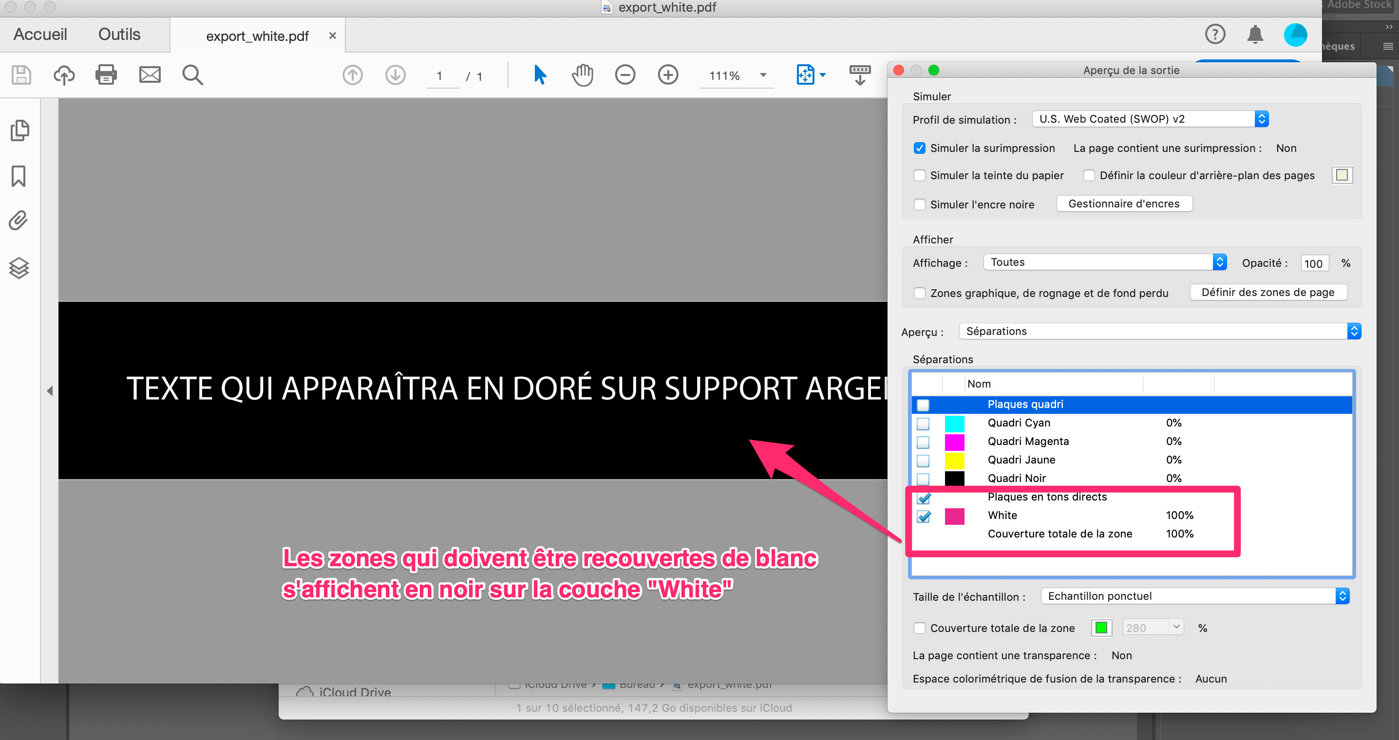 Aperçu dans Adobe Acrobat Pro