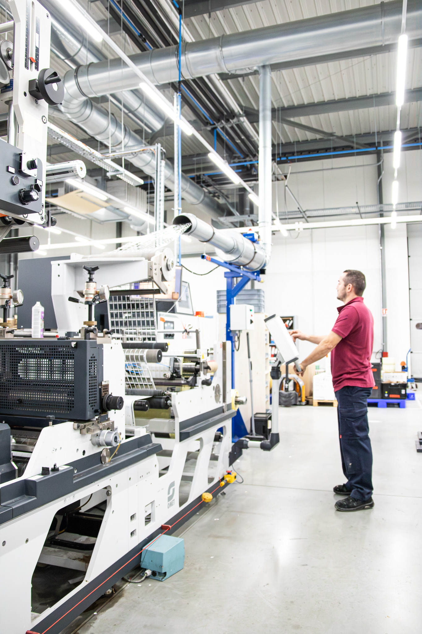 Machine d'impression d'étiquettes adhésives chez Adesa