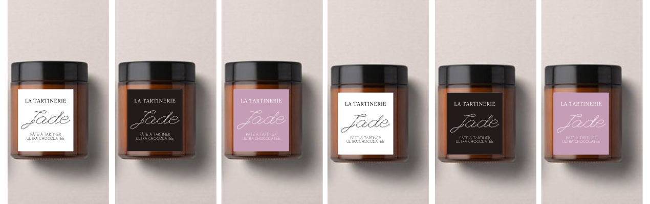 Etiquettes adhésives pour pate à tartiner et confitures
