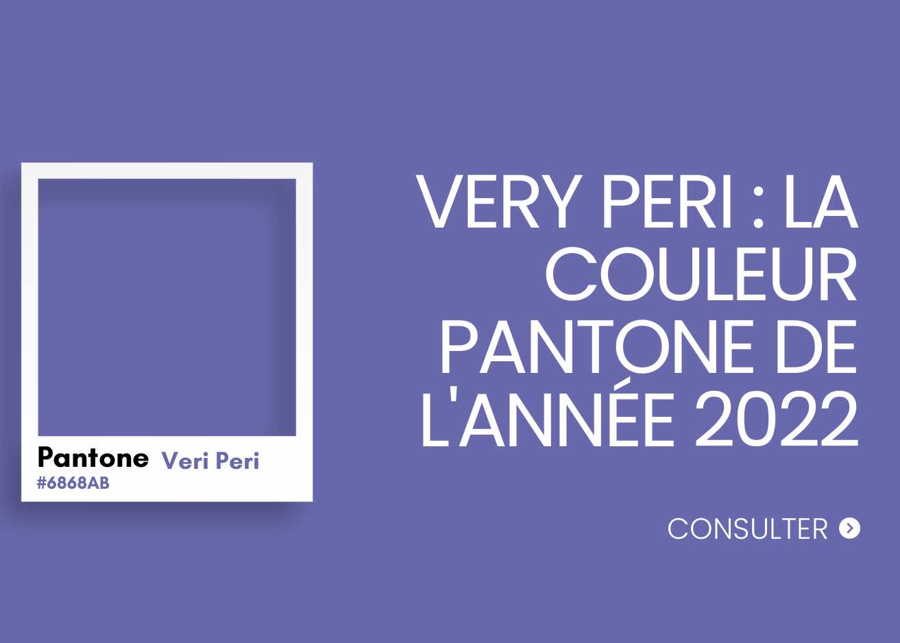 couleur pantone 2022 : veri peri