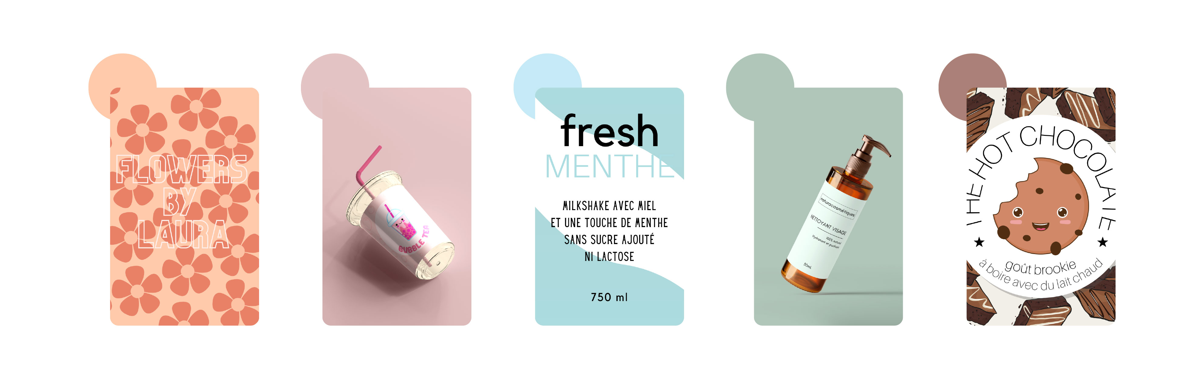 étiquette aux couleurs tendances 2024