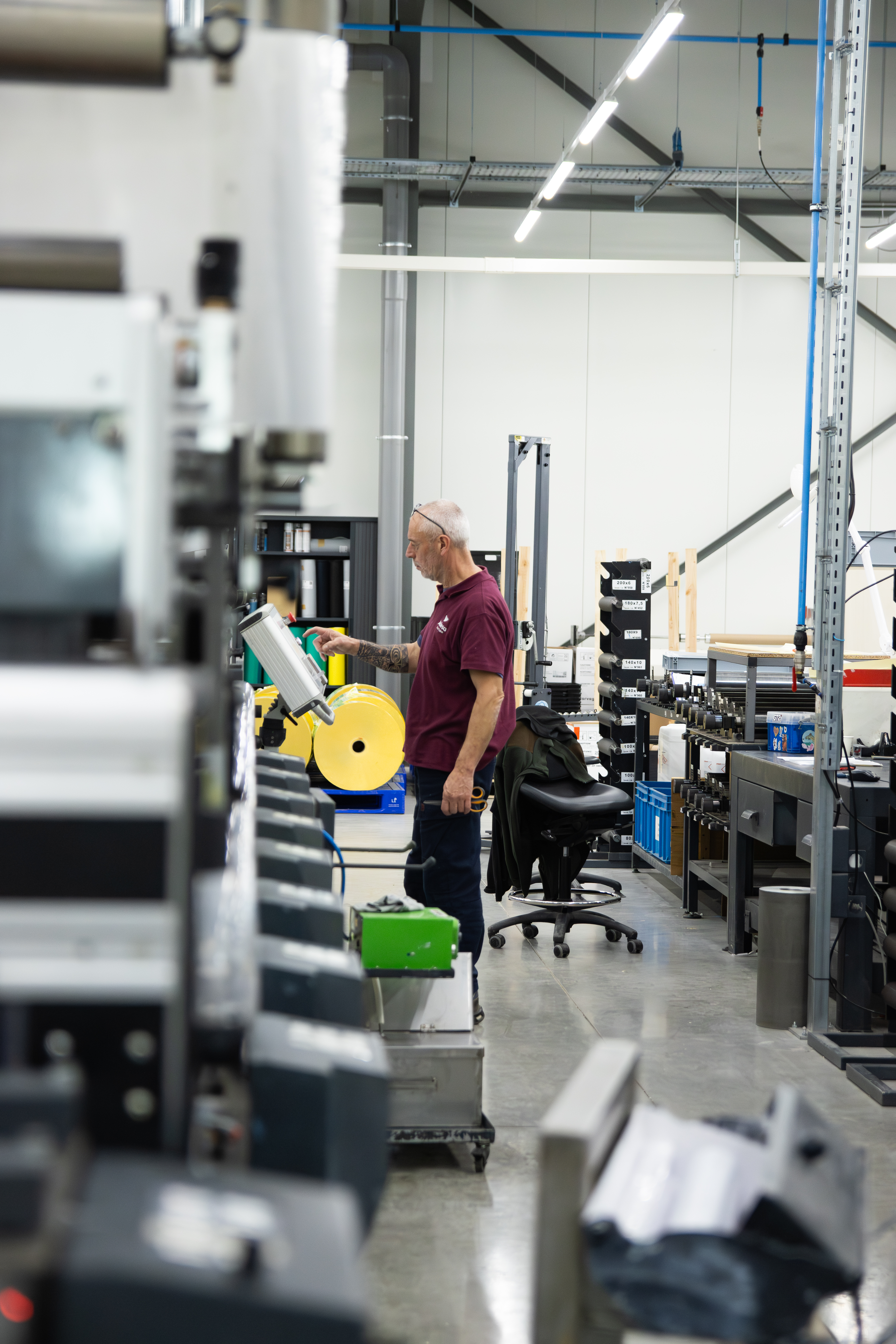 L'atelier de production d'Adesa