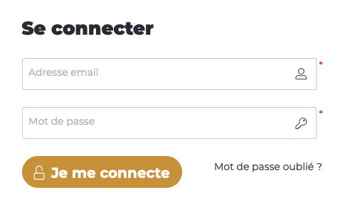 Fenêtre de connexion