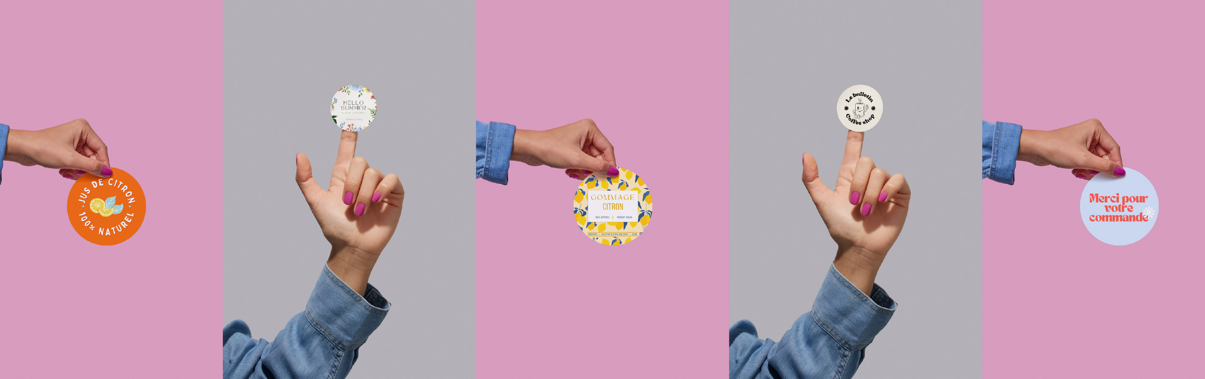 Coller étiquettes adhésives