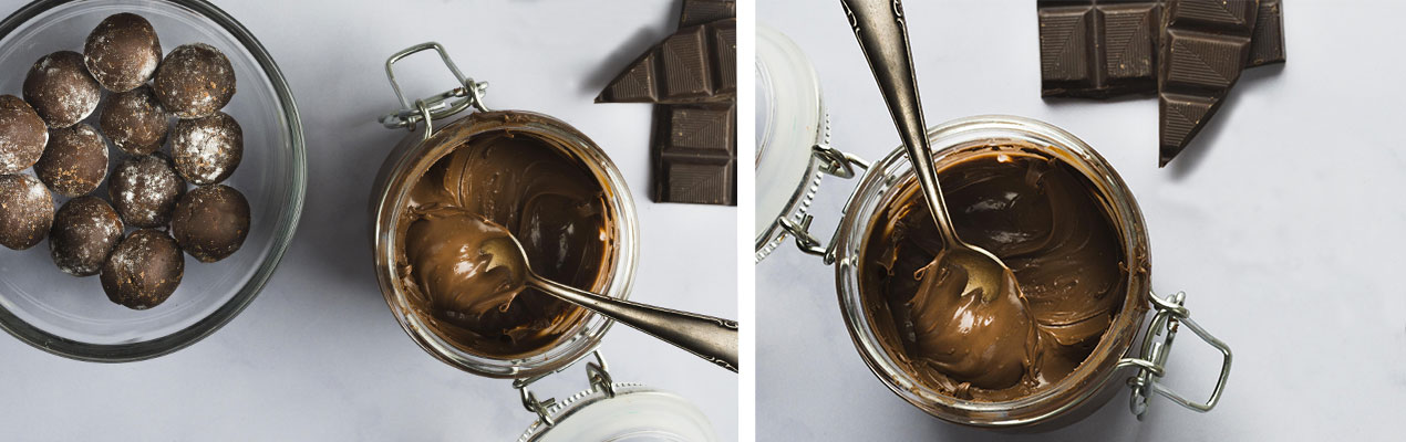 Etiquette adhésive pour chocolat et pâte à tartiner