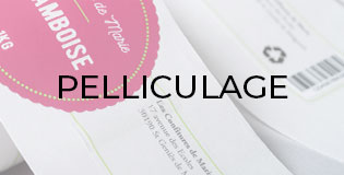 Pelliculage pour étiquettes adhésives