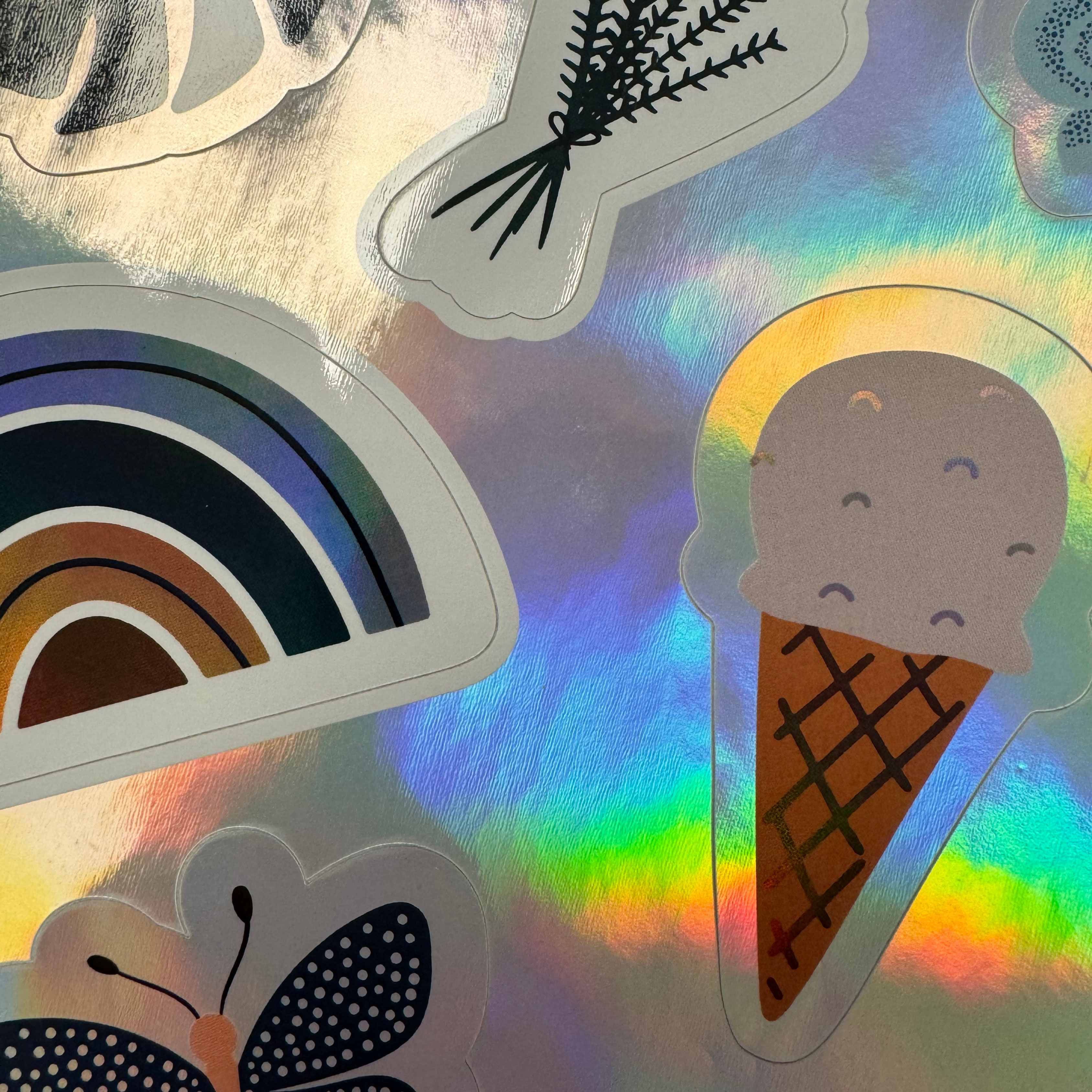 Stickers et planches holographique