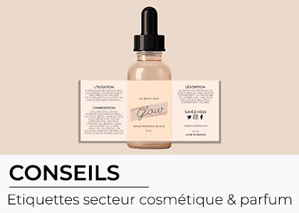 article etiquette cosmetique parfum