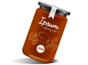 Etiquettes confiture forme