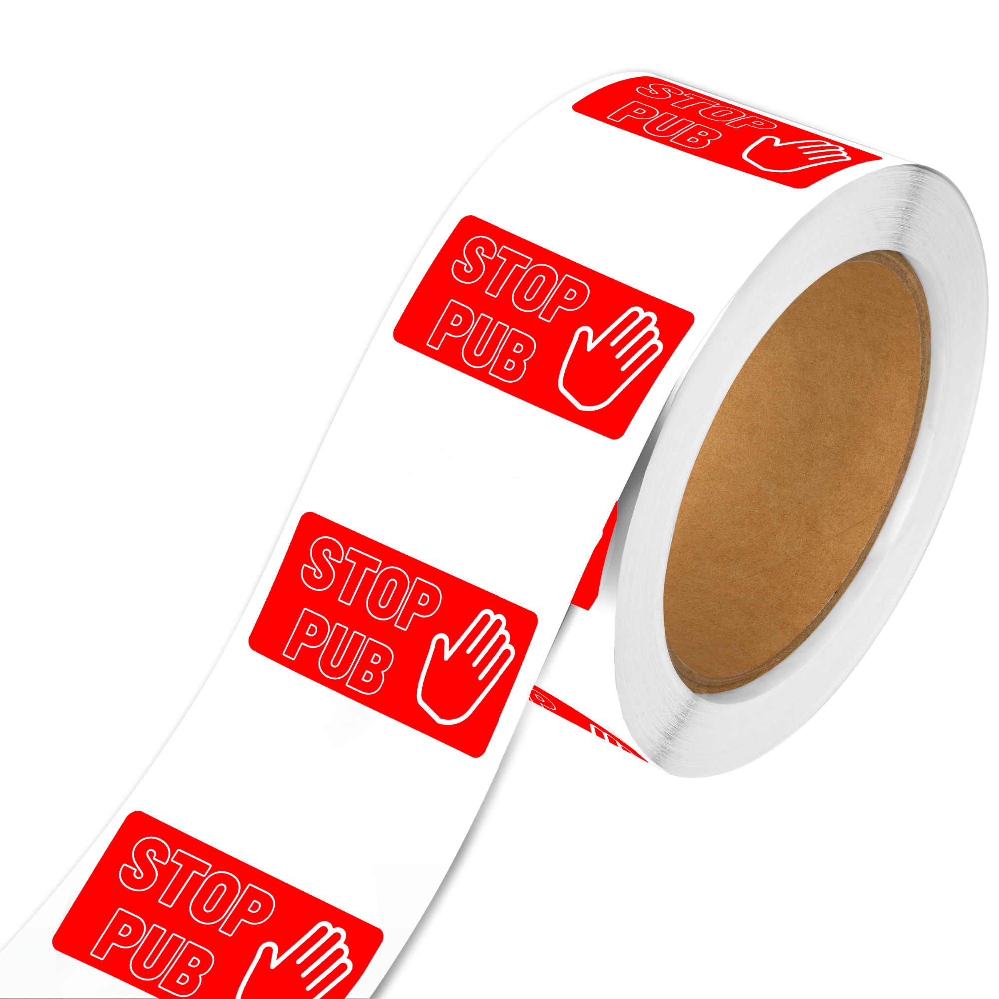 Rouleaux d'étiquettes stop pub Rouleaux d'étiquettes stop pub